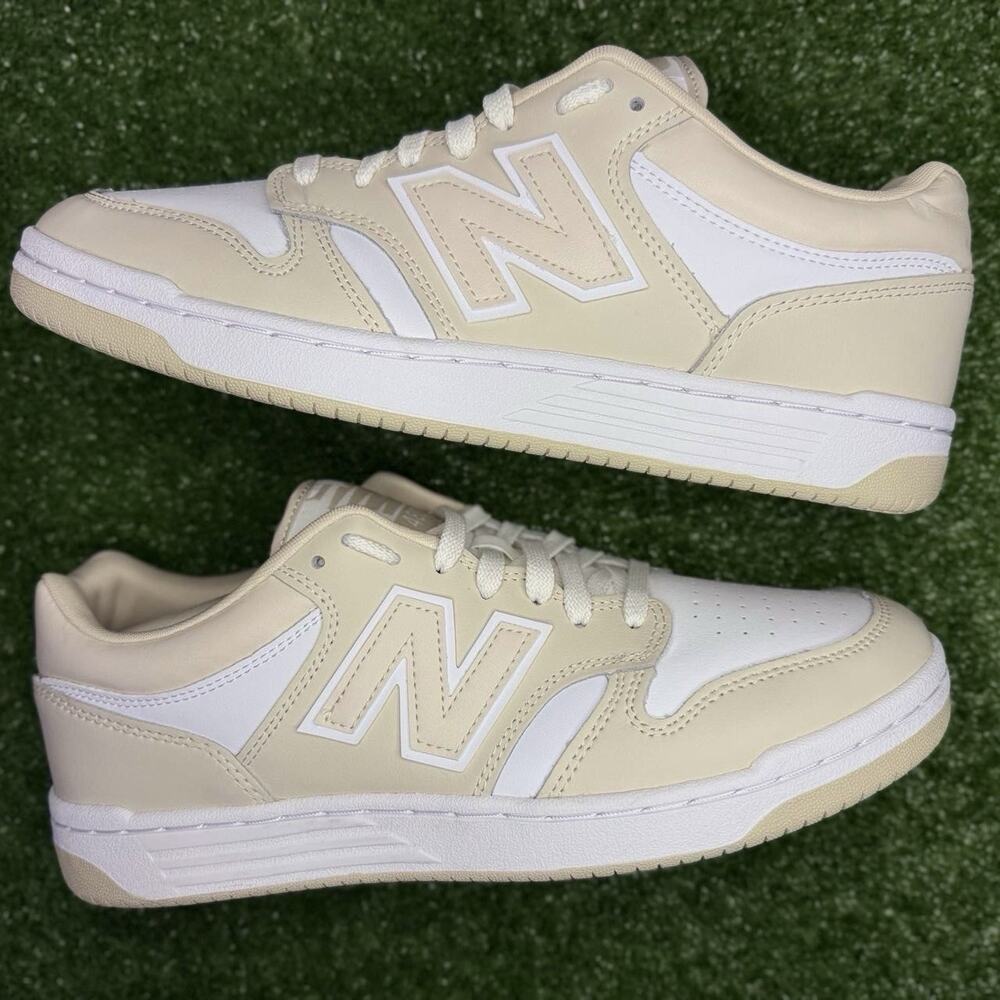 New Balance 480 BB480LBB Timberwolf White Men 10 Sneakers NWOB